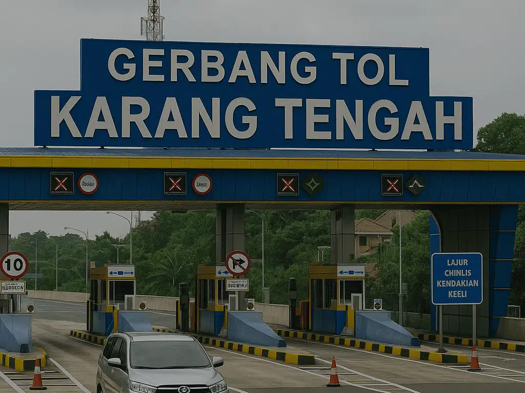 gerbang tol karang tengah